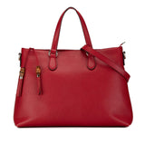 Gucci Leather Bamboo Tassel Satchel (thibsC)