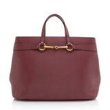 Gucci Leather Bright Bit Large Tote (SHF-21918)
