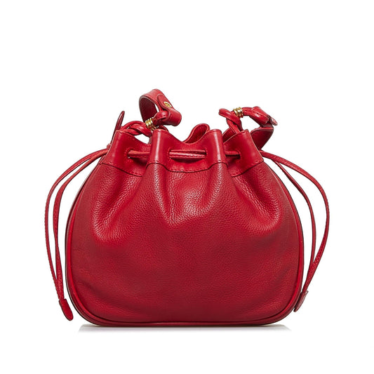 Gucci Leather Bucket Bag (BRy73y)