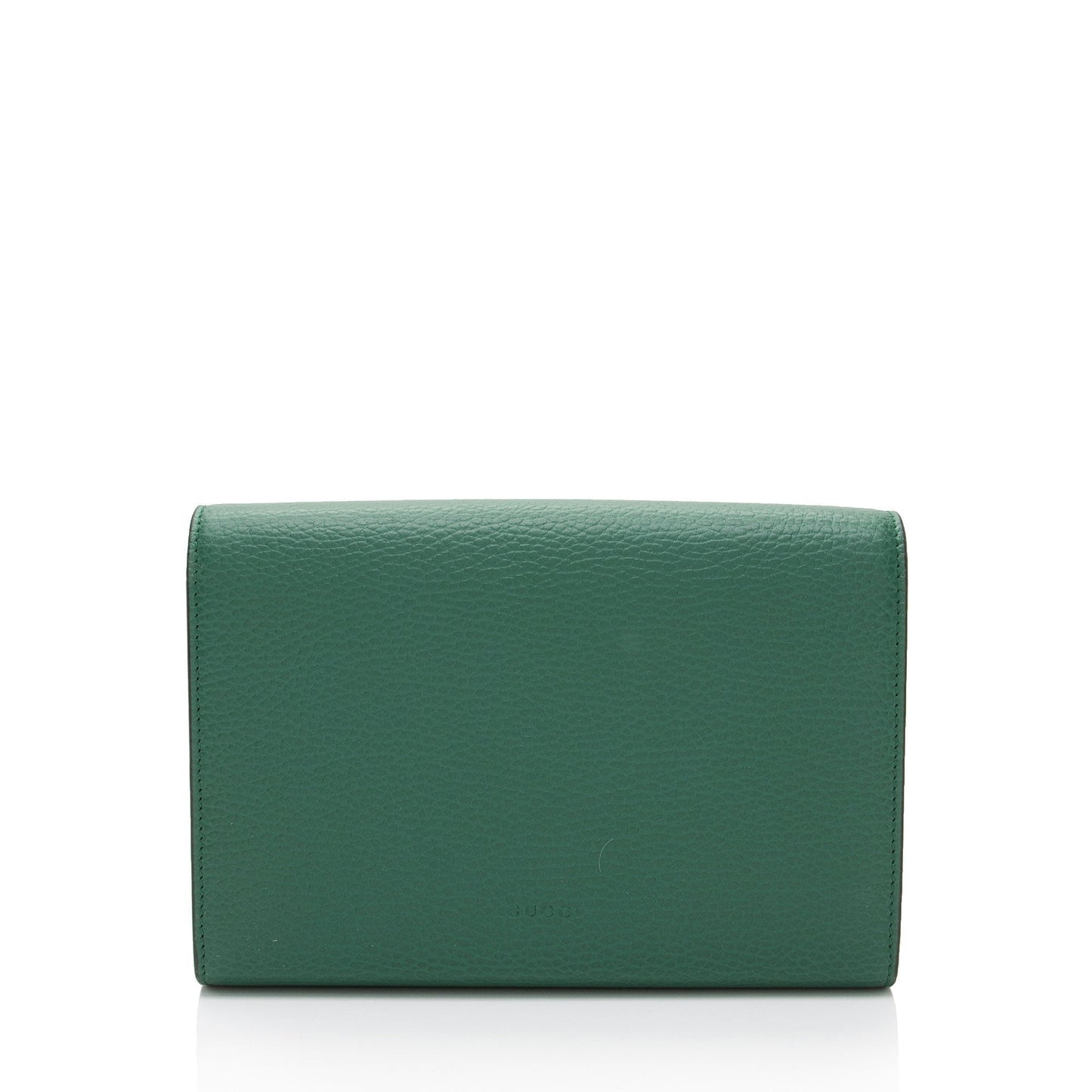 Gucci Leather Crystal Dionysus Chain Wallet (SHF-roOomv)
