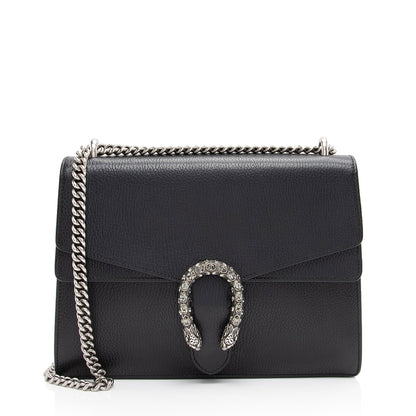 Gucci Leather Crystal Dionysus Medium Shoulder Bag