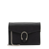 Gucci Leather Crystal Dionysus Chain Wallet (SHF-fJzaNK)
