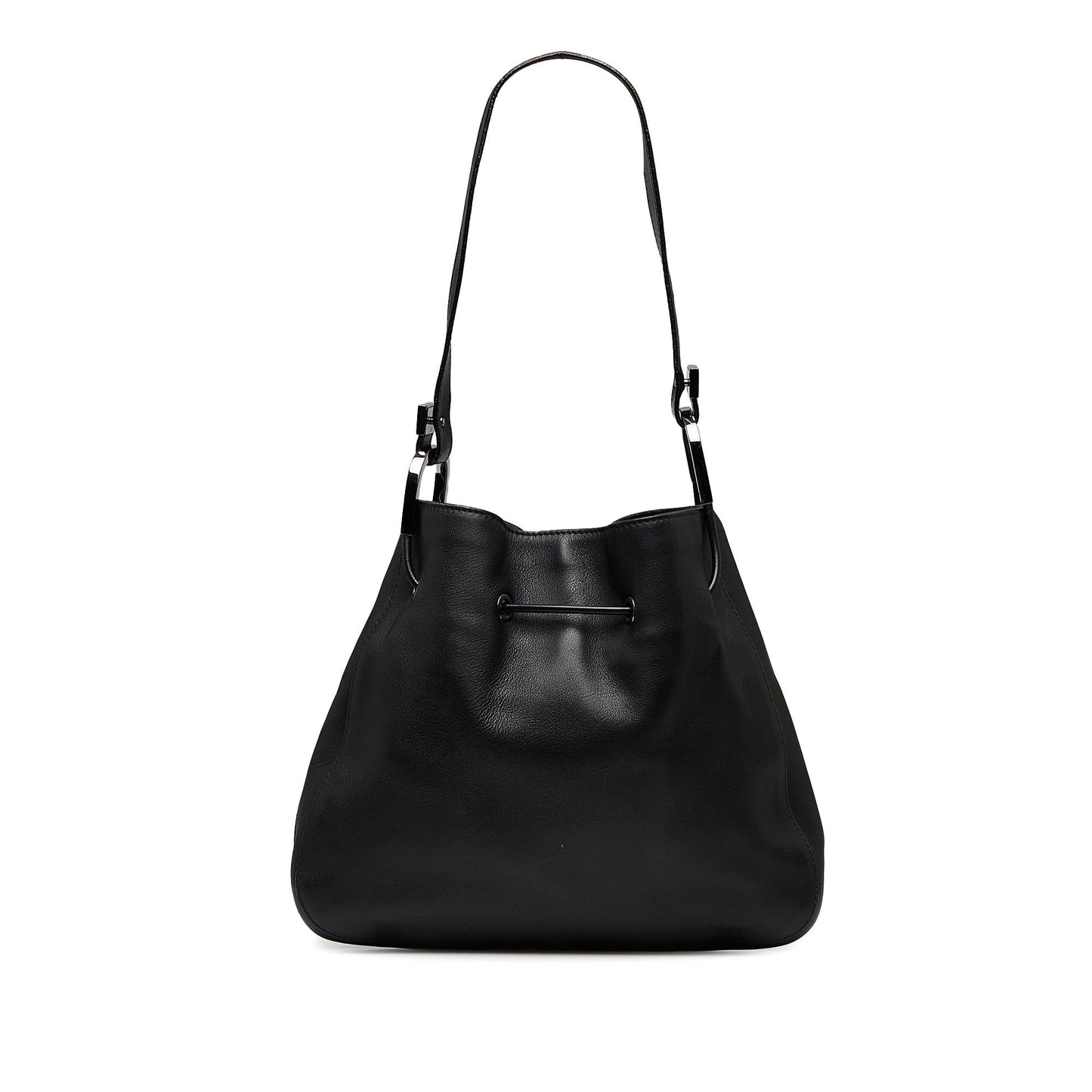 Gucci Leather Drawstring Shoulder Bag (RSAtpw)
