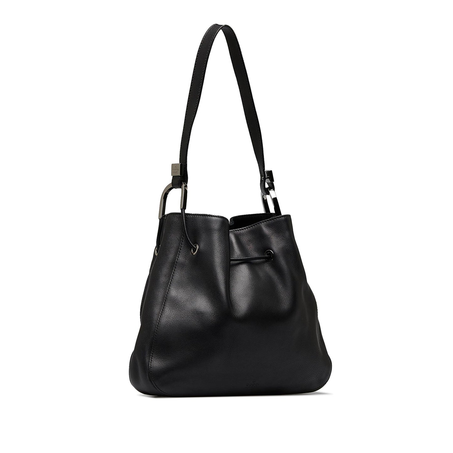 Gucci Leather Drawstring Shoulder Bag (RSAtpw)