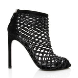 Gucci Leather Eline Cage Booties - Size 6.5 / 36.5 (SHF-18763)