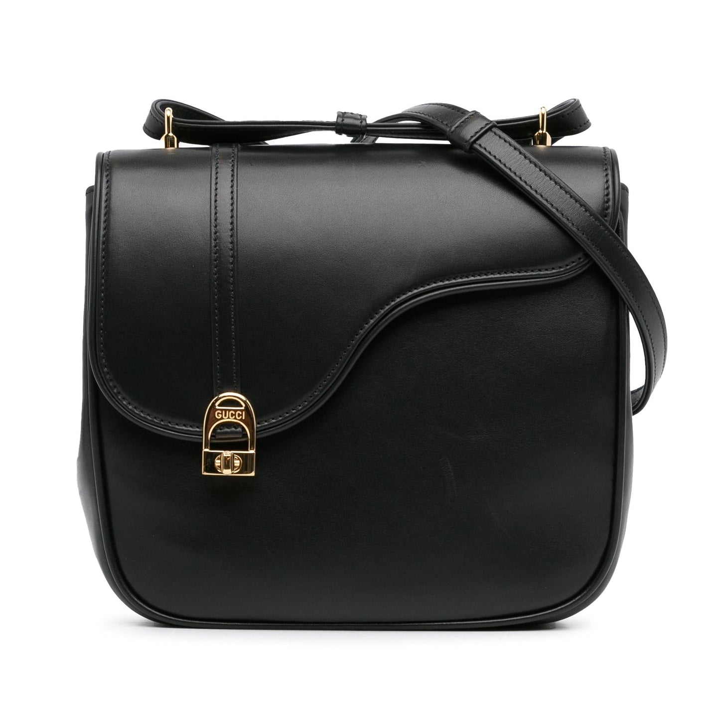 Gucci Leather Equestrian Crossbody (YHWrQK)