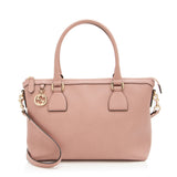 Gucci Leather GG Charm Satchel (SHF-W1Wrlv)