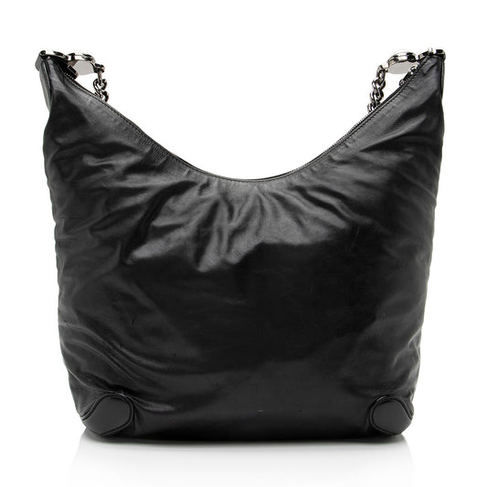Gucci Leather Galaxy Medium Chain Hobo (SHF-23368)
