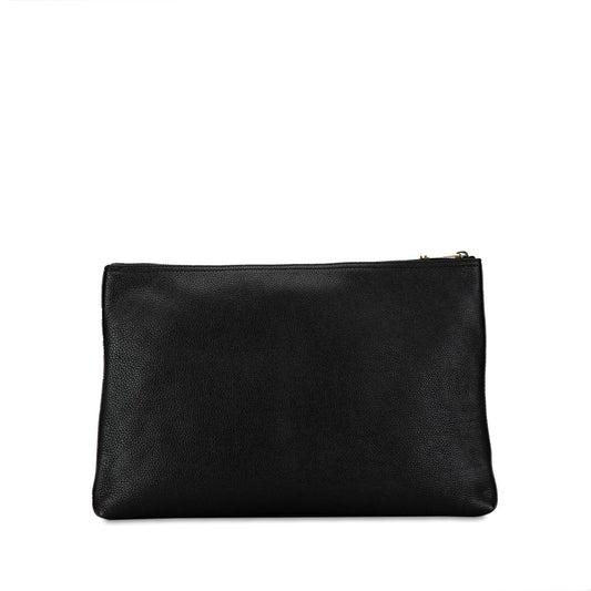 Gucci Leather Gucci Logo Clutch Bag (0B9RCU)