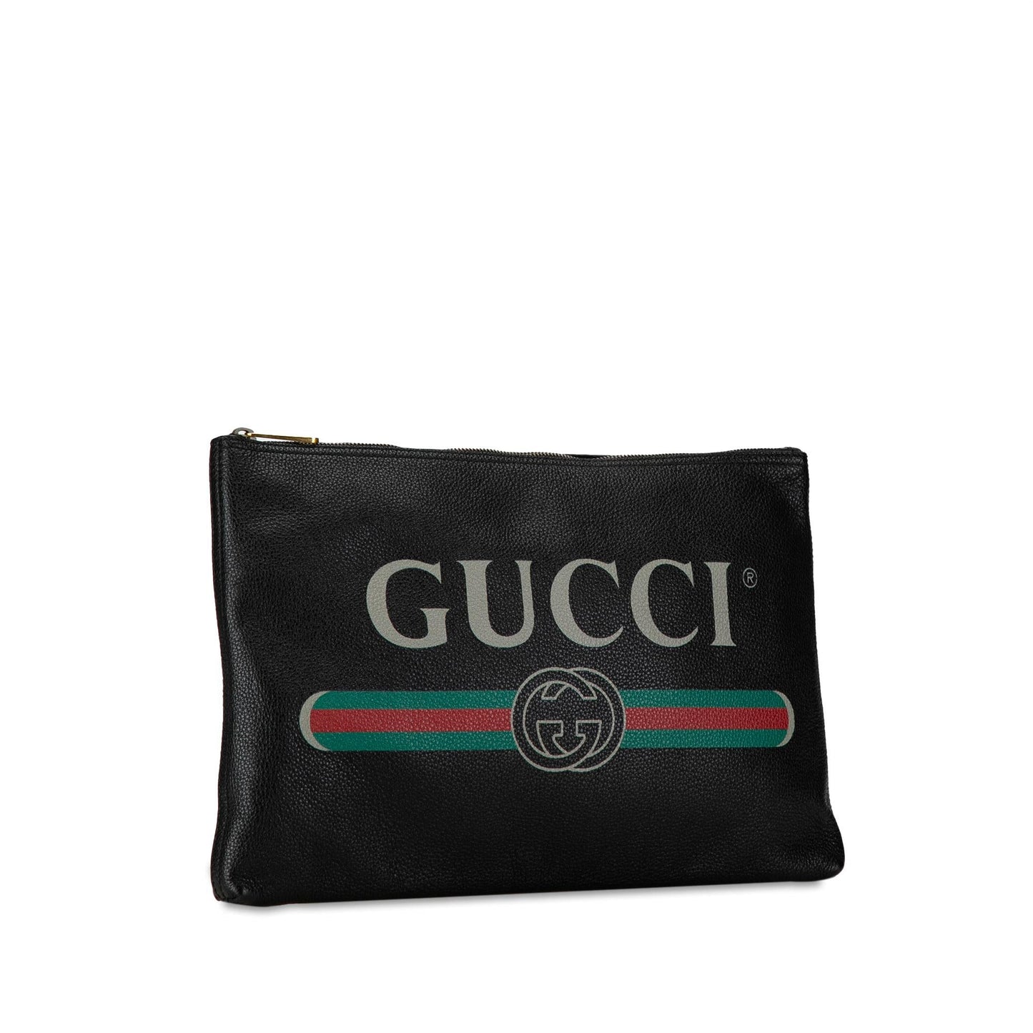 Gucci Leather Gucci Logo Clutch Bag (0B9RCU)
