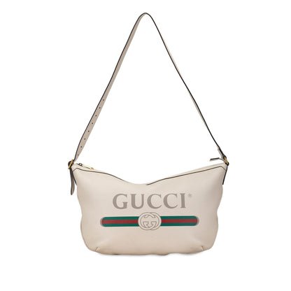 Gucci Leather Gucci Logo Half Moon (9LT2Mn)