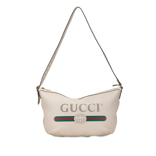 Gucci Leather Gucci Logo Half Moon (9LT2Mn)