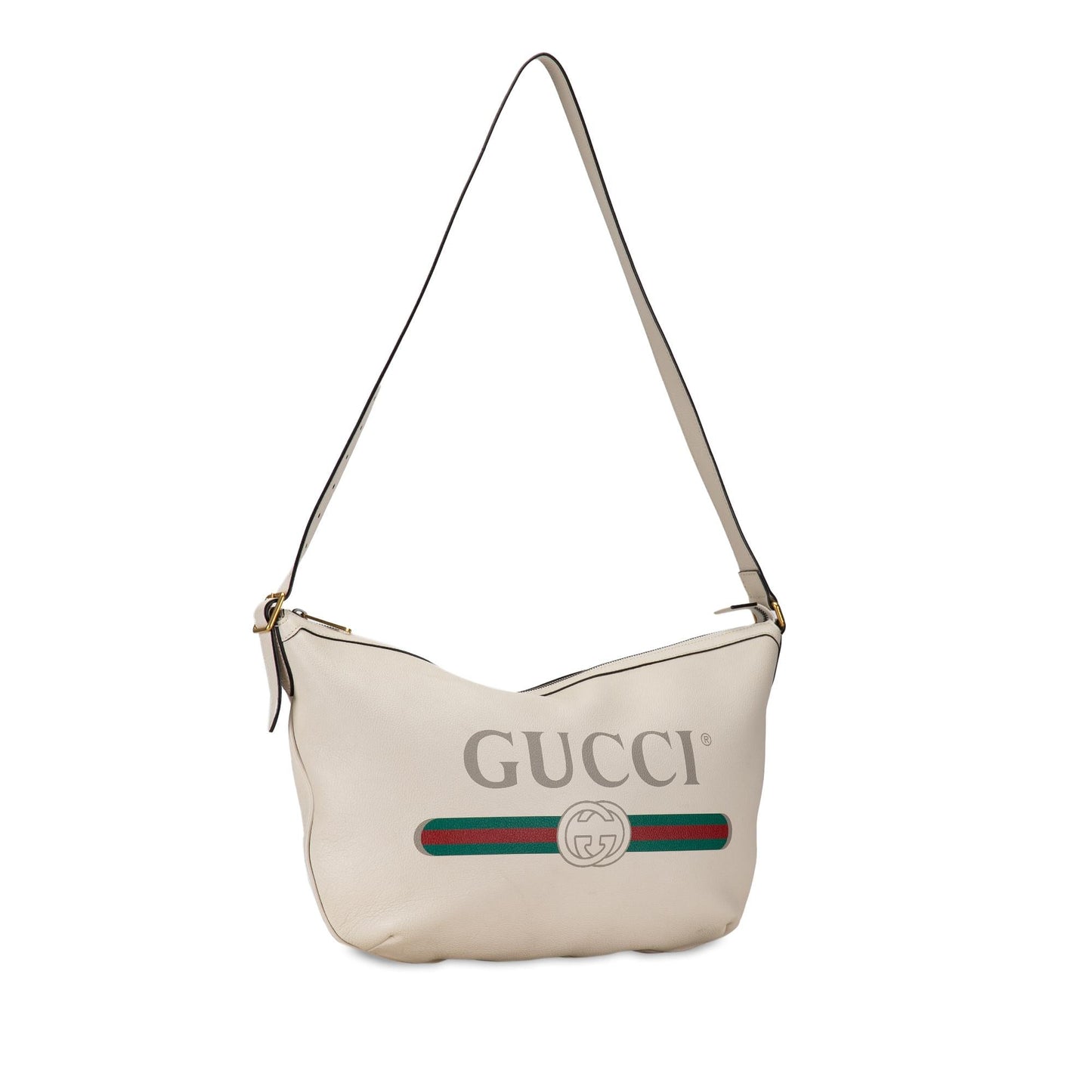 Gucci Leather Gucci Logo Half Moon (9LT2Mn)