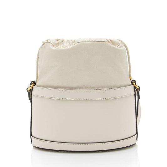 Gucci Leather Horsebit 1955 Drawstring Bucket Bag