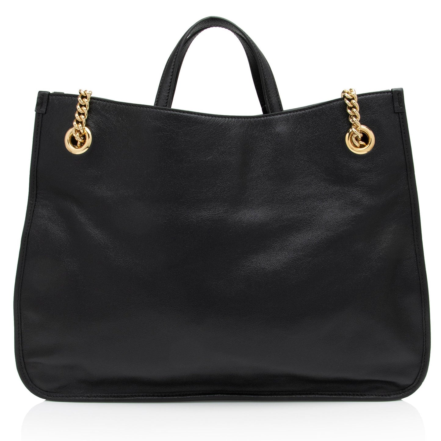 Gucci Leather Horsebit 1955 Chain Large Tote (SHF-LnlXOo)