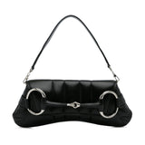 Gucci Leather Horsebit Chain Satchel (RhaWYN)