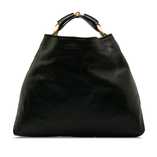 Gucci Leather Horsebit Hobo (RQo3jb)