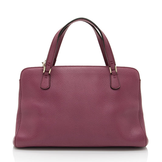 Gucci Leather Lady Dollar Satchel