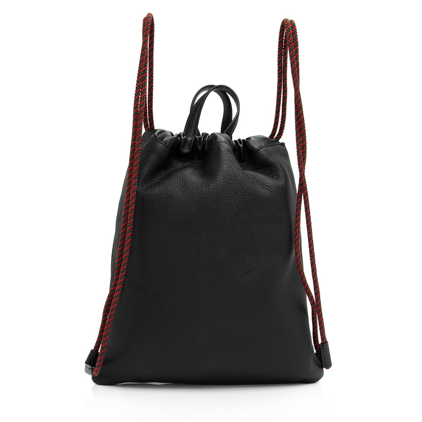 Gucci Leather Logo Drawstring Backpack (SHF-Gg5KaW)