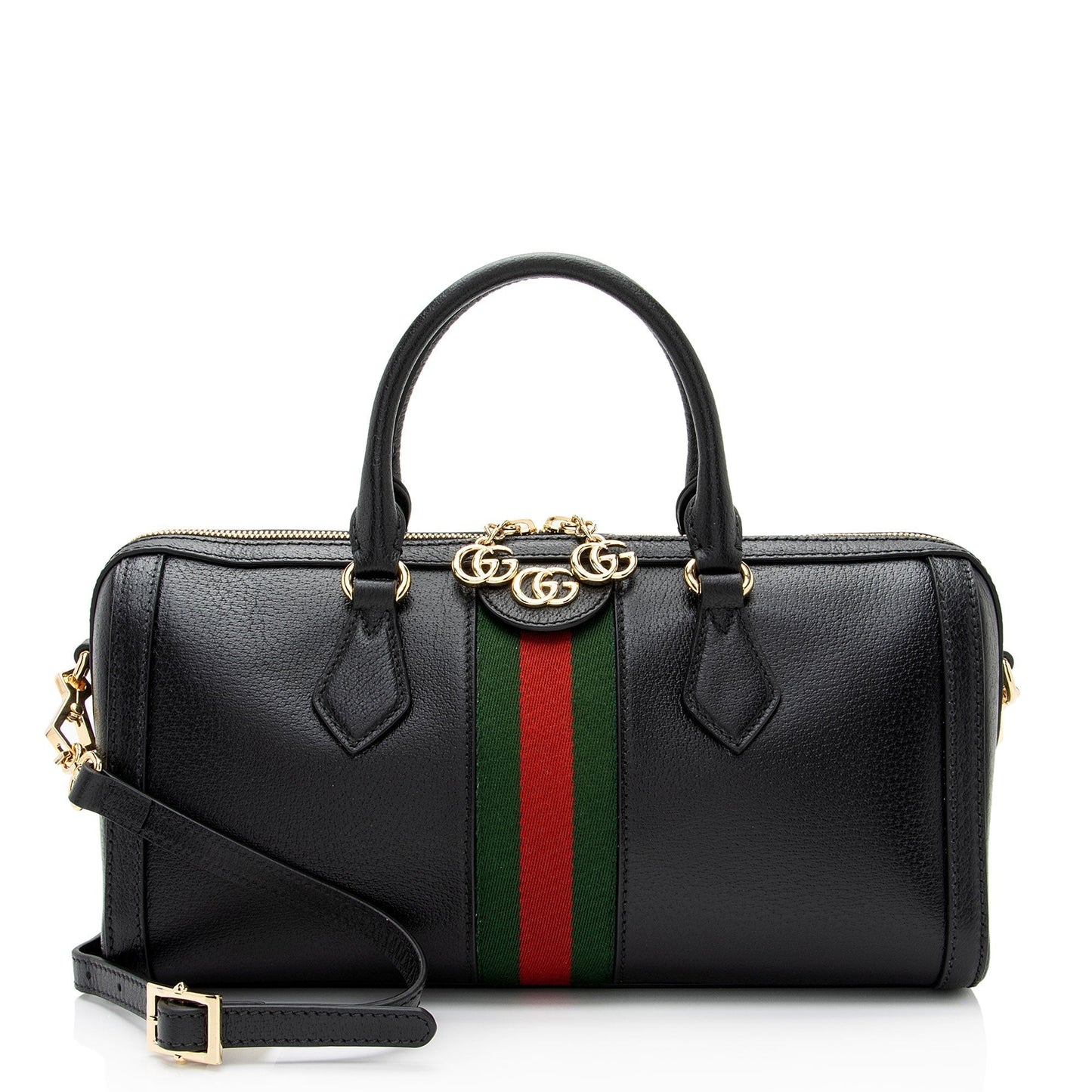 Gucci Leather Ophidia Medium Boston Bag (SHF-Cqcjoo)