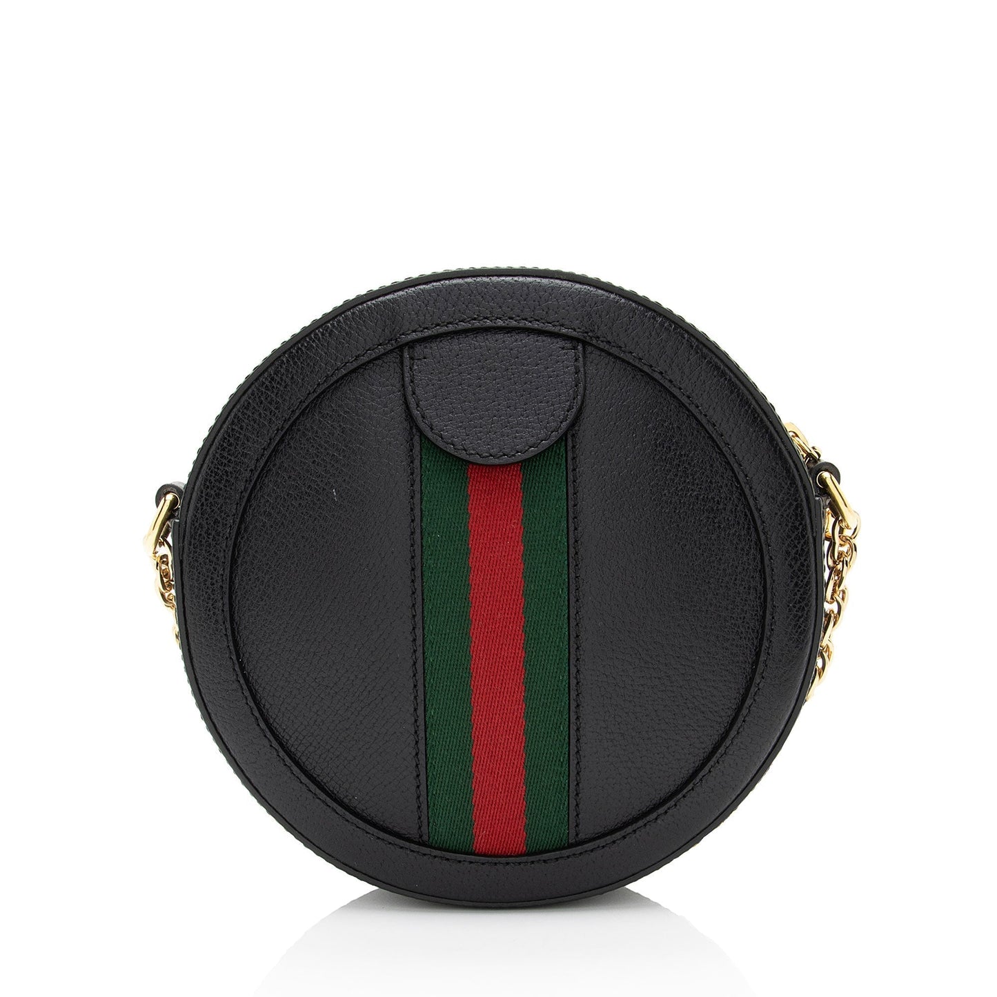 Gucci Leather Ophidia Round Mini Shoulder Bag (SHF-8X1FRs)