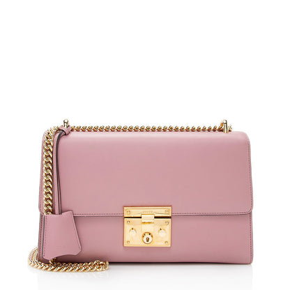 Gucci Leather Padlock Medium Shoulder Bag (SHF-21895)