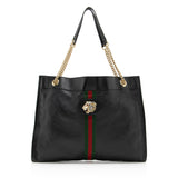 Gucci Leather Rajah Large Tote (SHF-19743)