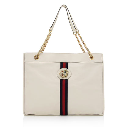 Gucci Leather Rajah Large Tote (SHF-cFWNwM)