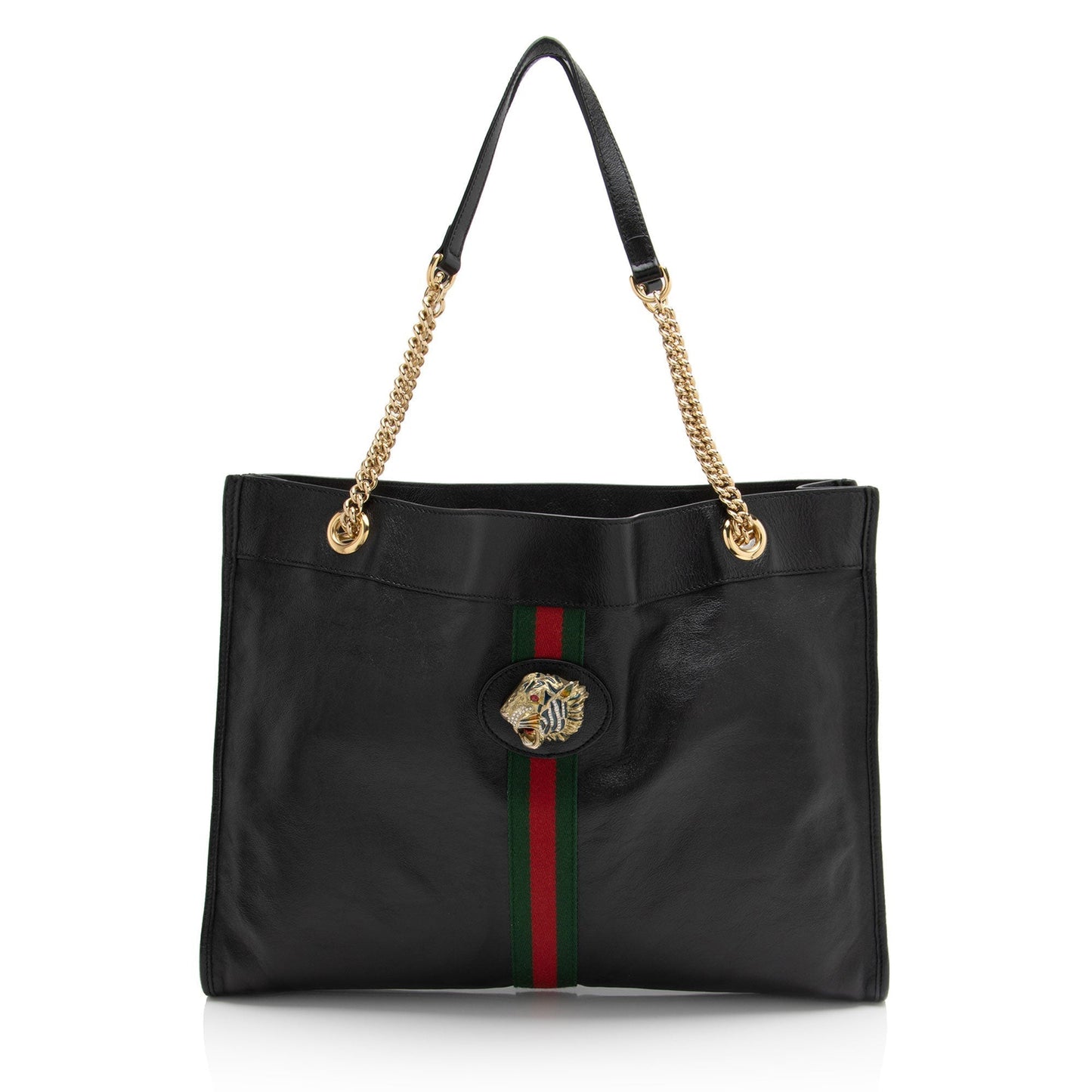 Gucci Leather Rajah Large Tote (SHF-mZ5Dai)
