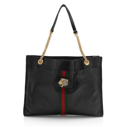 Gucci Leather Rajah Large Tote (SHF-mZ5Dai)