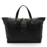 Gucci Leather Soho Large Zip Tote (SHF-3j2gH9)