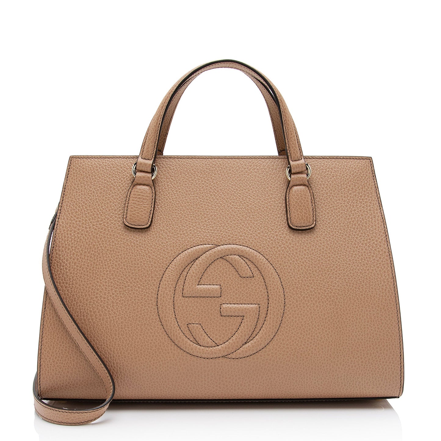 Gucci Leather Soho Medium Top Handle Satchel (SHF-auIjxm)