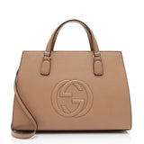 Gucci Leather Soho Medium Top Handle Satchel (SHF-auIjxm)