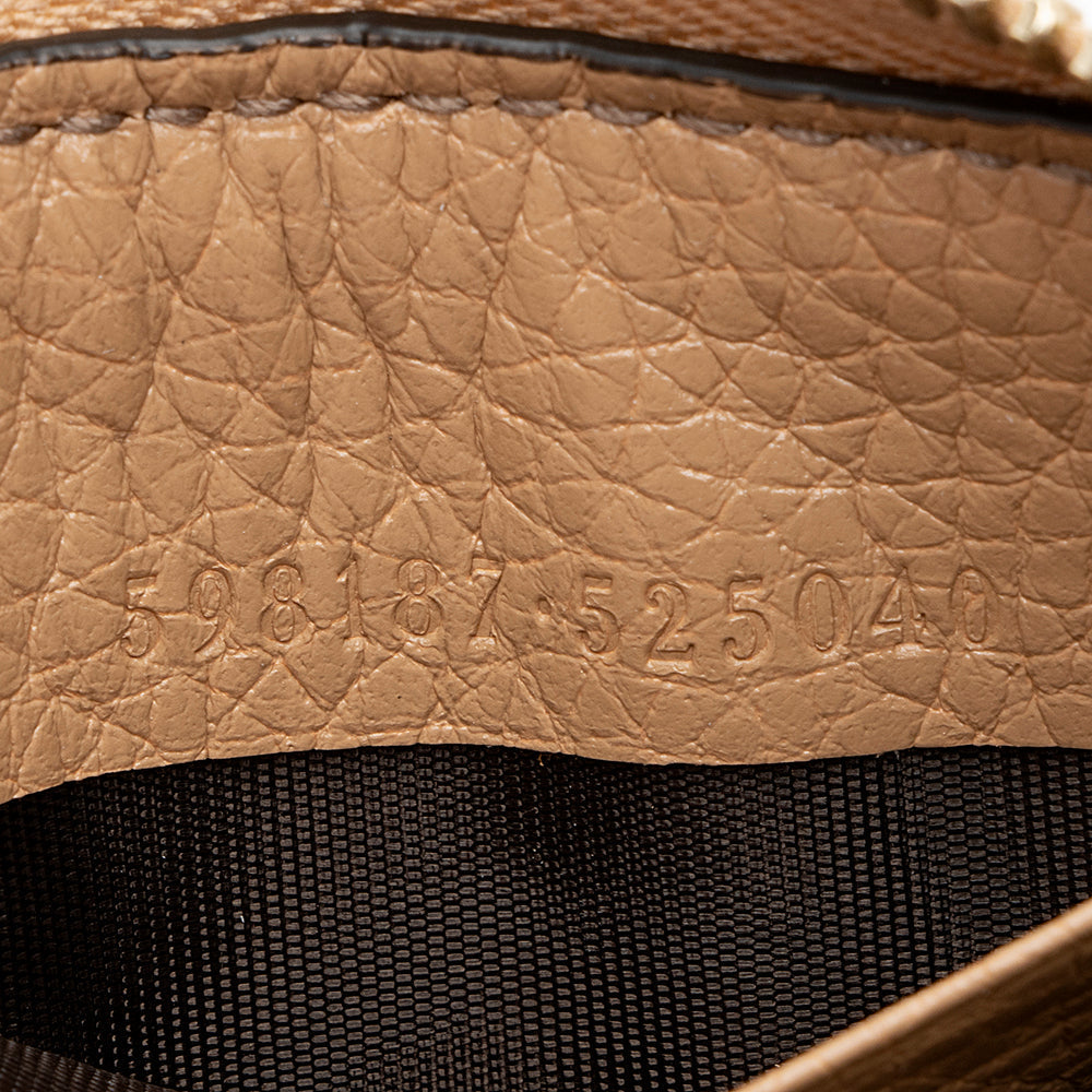 Gucci Leather Soho Zip Around Wallet (SHF-19083)