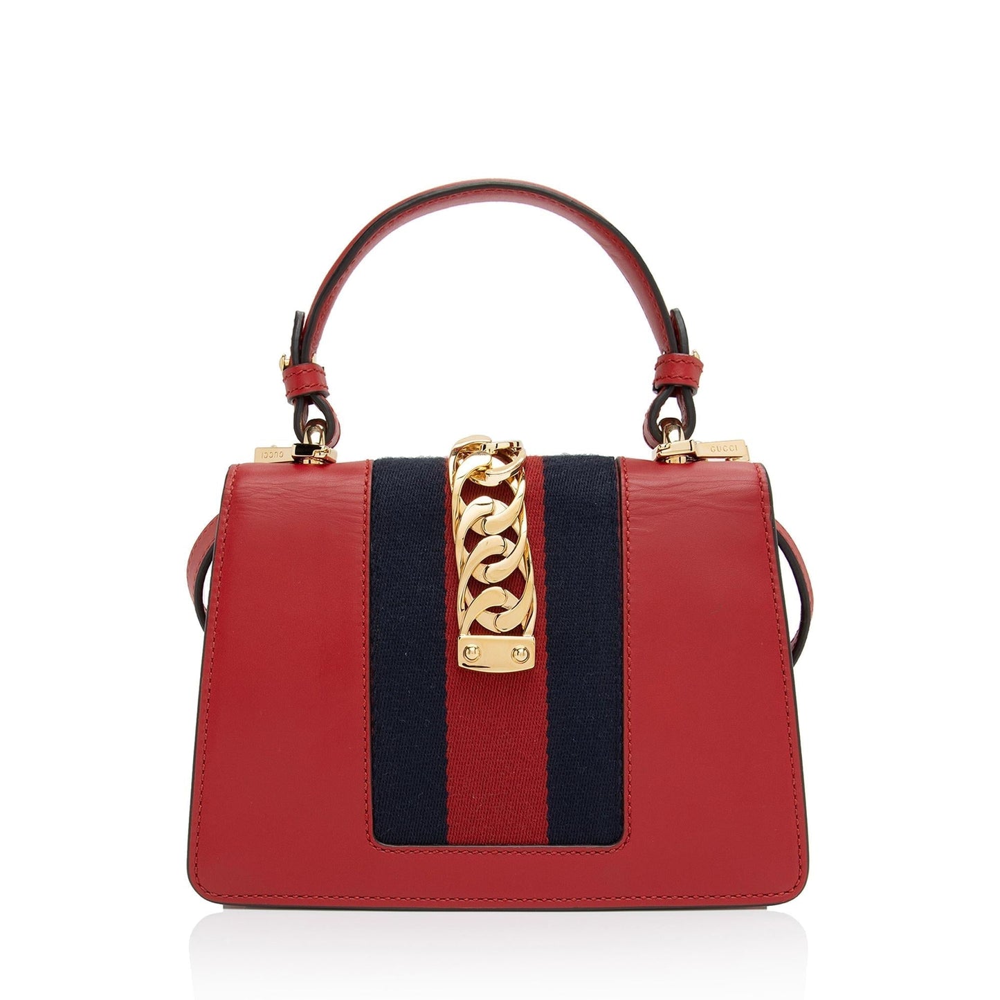 Gucci Leather Sylvie Mini Satchel (SHF-SJmAoq)