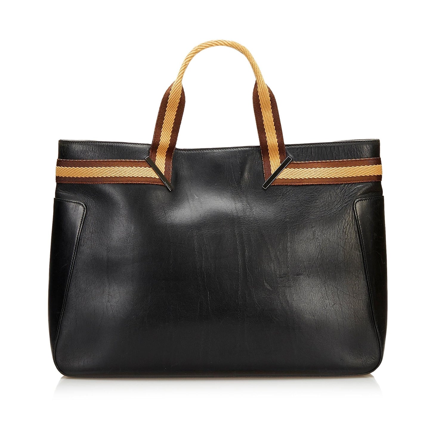 Gucci Leather Web Tote (35734)