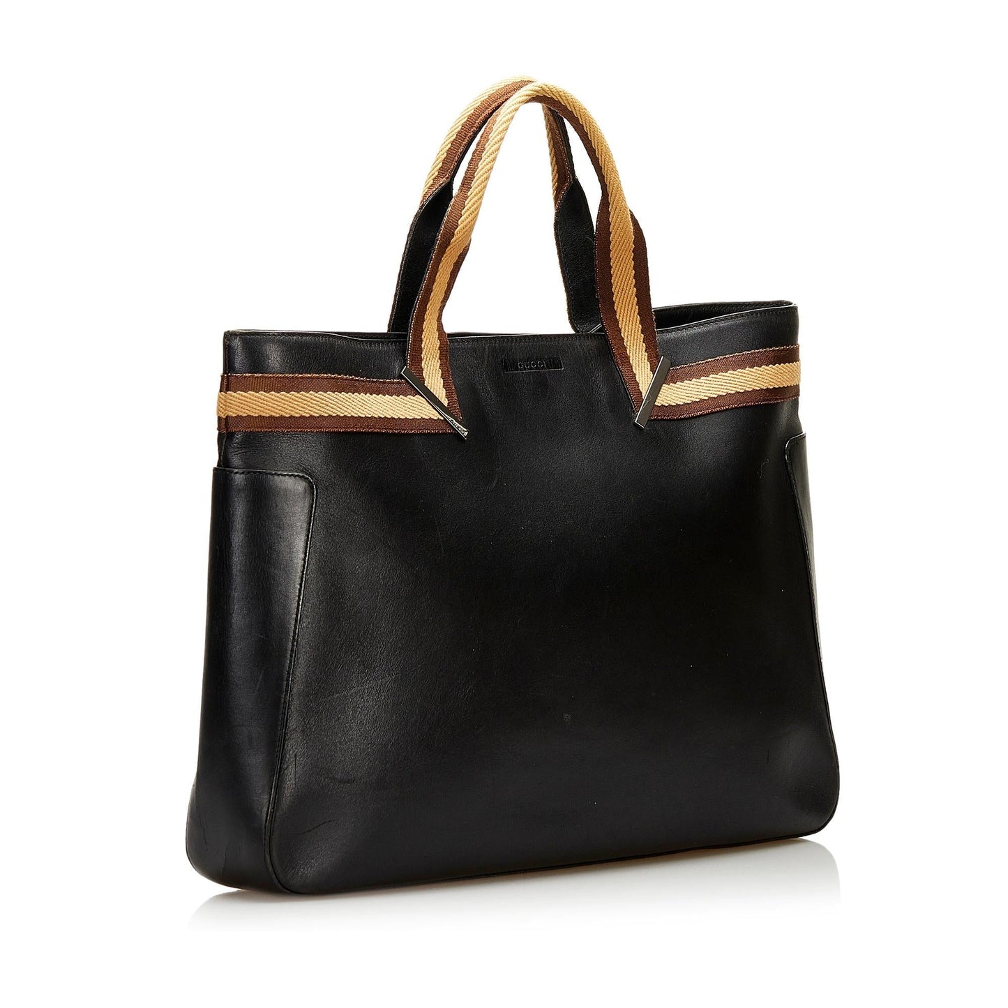 Gucci Leather Web Tote (35734)