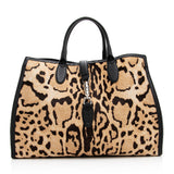 Gucci Leopard Calf Hair Jackie Medium Tote (SHF-20893)