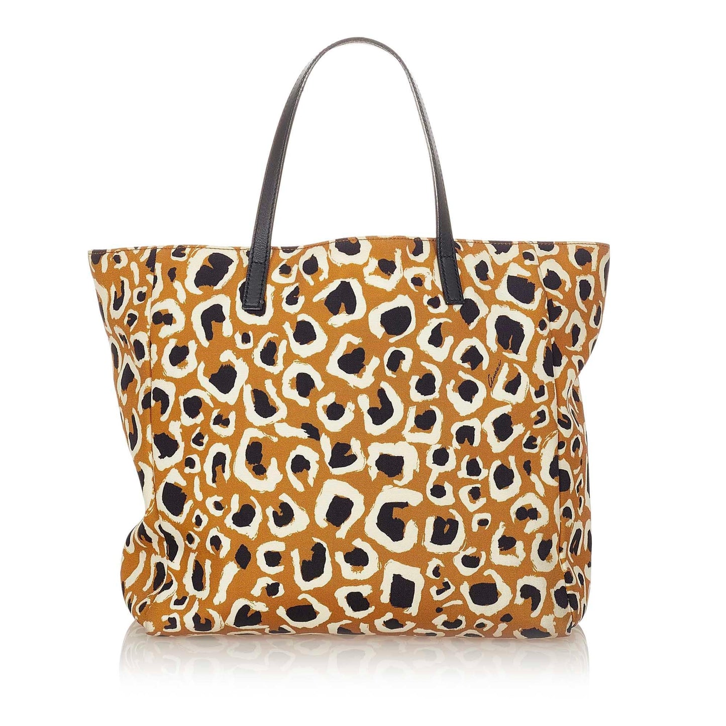 Gucci Leopard Printed Nylon Tote Bag (37366)