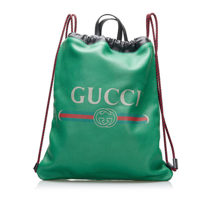 Gucci Logo Drawstring Backpack (hyZod1)