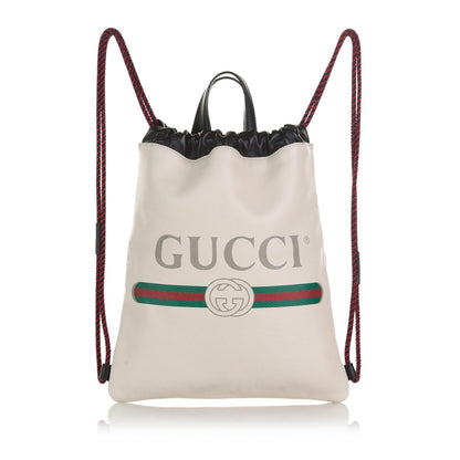 Gucci Logo Drawstring Backpack (Vl8urK)