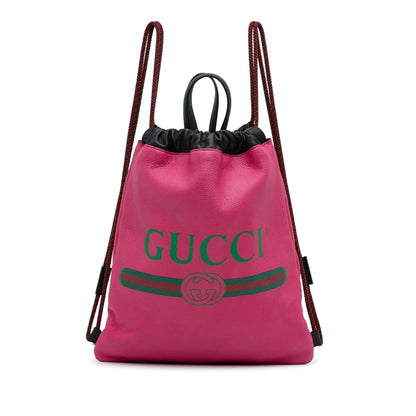 Gucci Logo Drawstring Backpack (u6A3A1)