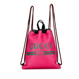 Gucci Logo Drawstring Backpack (7UcvNP)