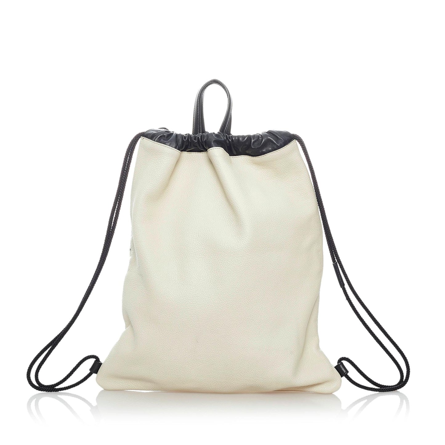 Gucci Logo Drawstring Leather Backpack (32109)