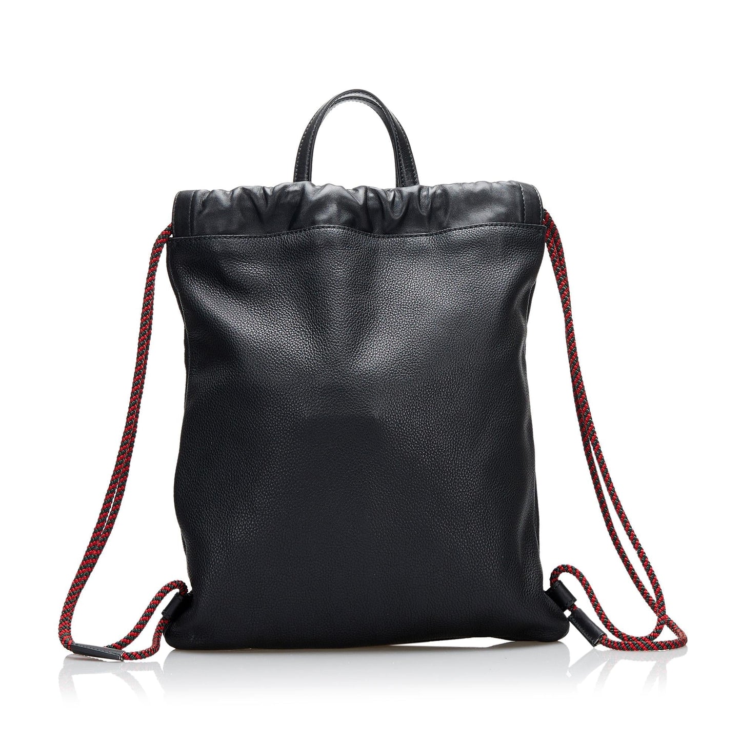 Gucci Logo Drawstring Leather Backpack (f1YPPC)