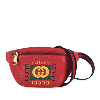 Gucci Logo Leather Belt Bag (6CRbrH)