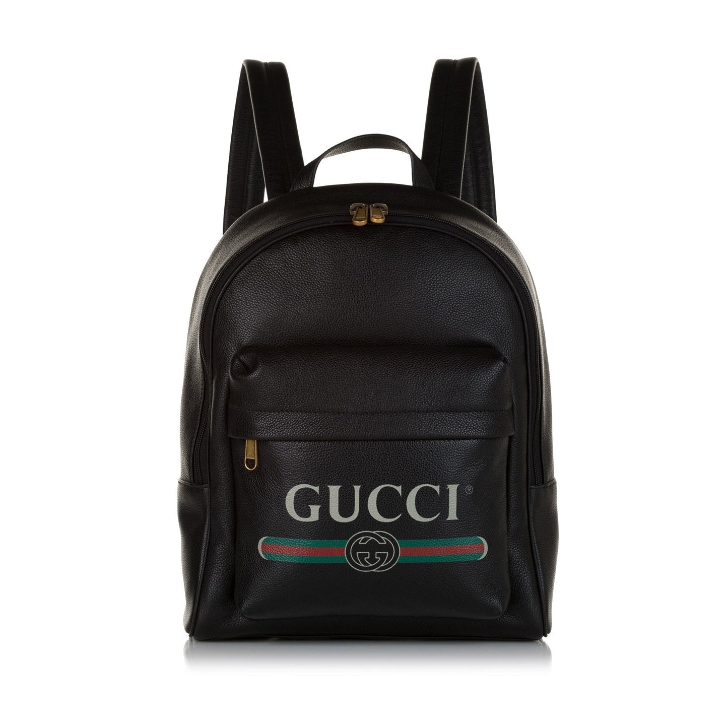 Gucci Logo Leather Leather Backpack (34609)