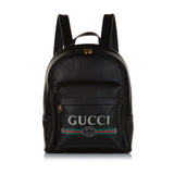 Gucci Logo Leather Leather Backpack (34609)