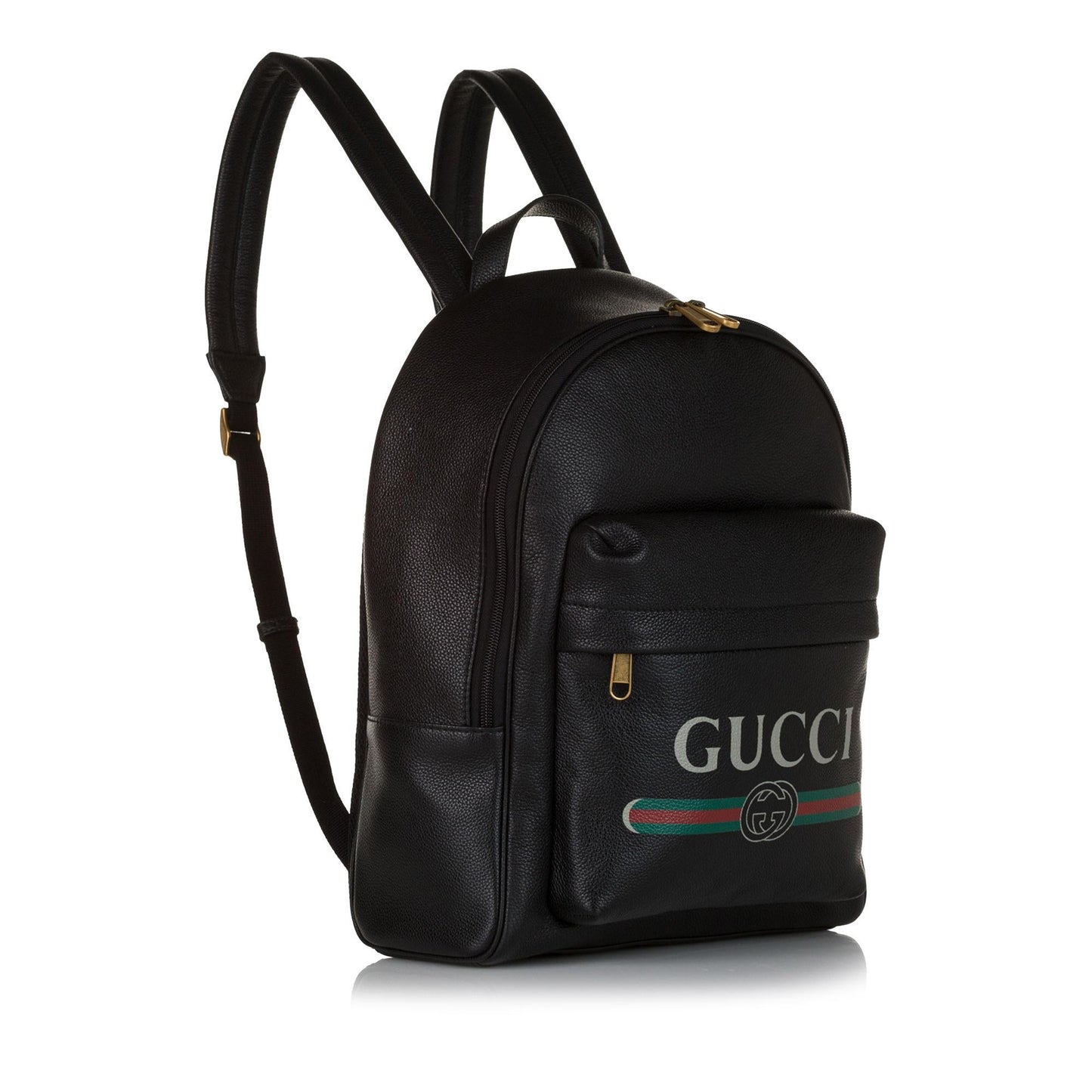 Gucci Logo Leather Leather Backpack (34609)