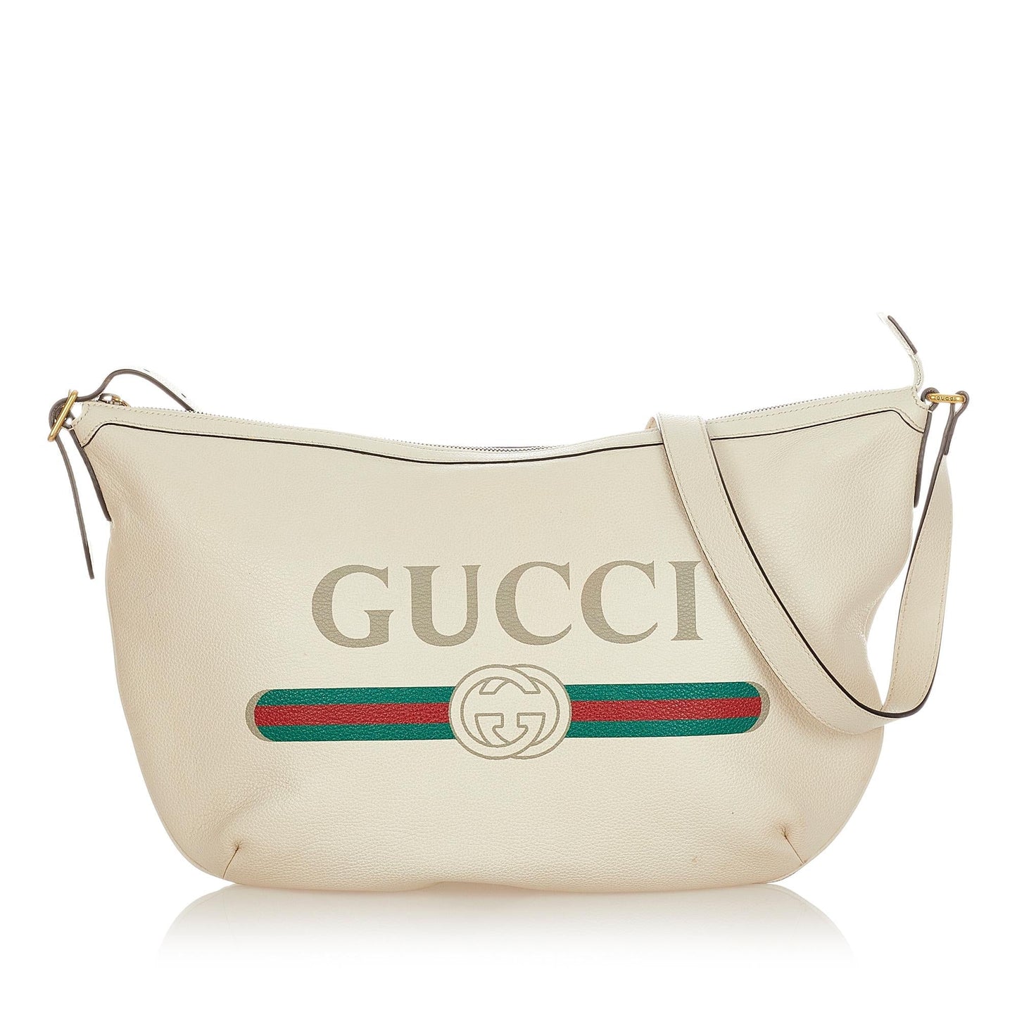 Gucci Logo Leather Shoulder Bag (SHG-31846)